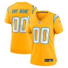 Los Angeles Chargers Women's Alternate Charger Power Game Custom Jersey - Gold - Nike