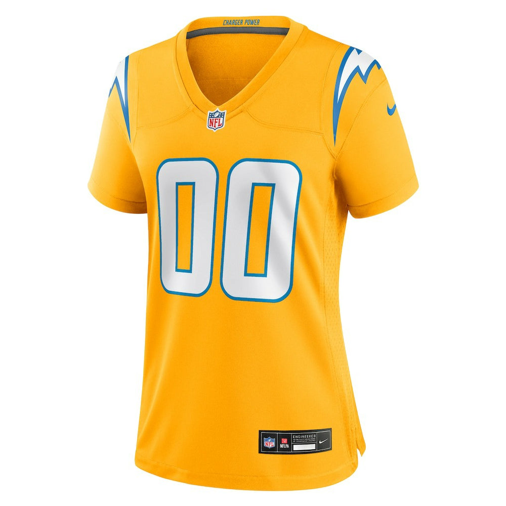 Los Angeles Chargers Women's Alternate Charger Power Game Custom Jersey - Gold - Nike