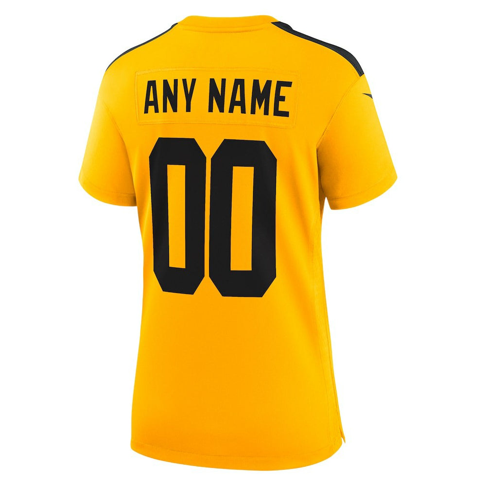 Pittsburgh Steelers Women's Alternate 1933 Throwback Game Custom Jersey - Gold - Nike