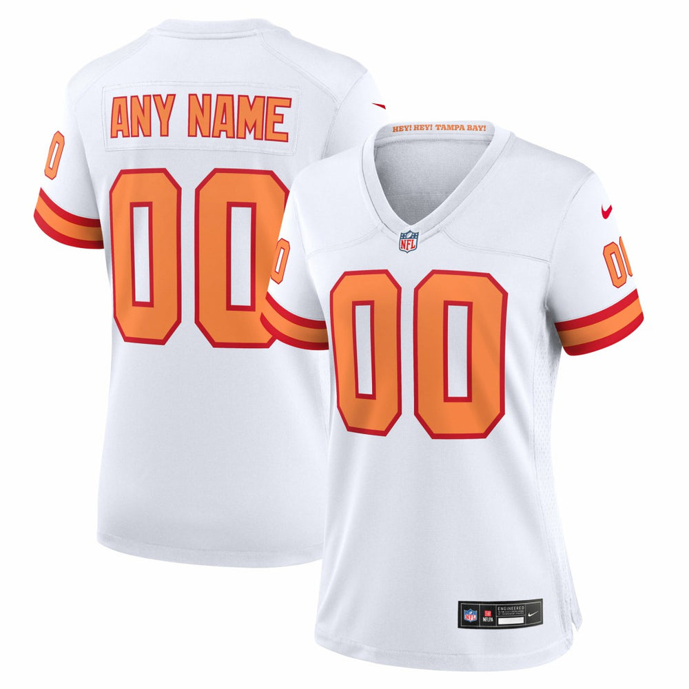 76 Tampa Bay Buccaneers Women's 50th Season Custom Game Jersey - White - Nike