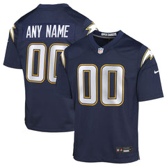 Los Angeles Chargers Youth Alternate Super Chargers Game Custom Jersey - Navy - Nike