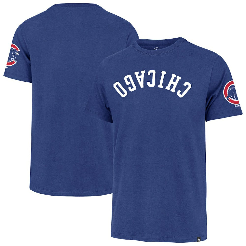 Chicago Cubs '47 Upside Down Two-Peat Franklin T-Shirt for sale