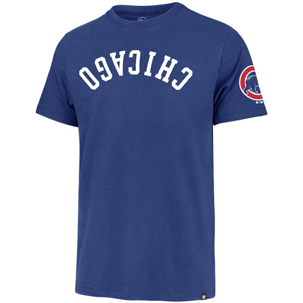 Chicago Cubs '47 Upside Down Two-Peat Franklin T-Shirt for sale