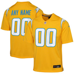 Los Angeles Chargers Youth Alternate Charger Power Game Custom Jersey - Gold - Nike