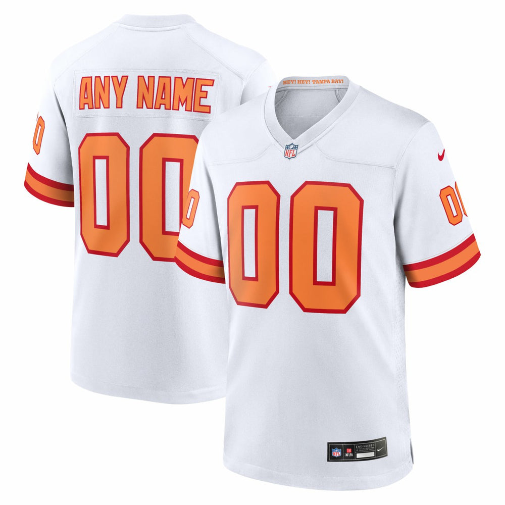 76 Tampa Bay Buccaneers Youth 50th Season Custom Game Jersey - White - Nike
