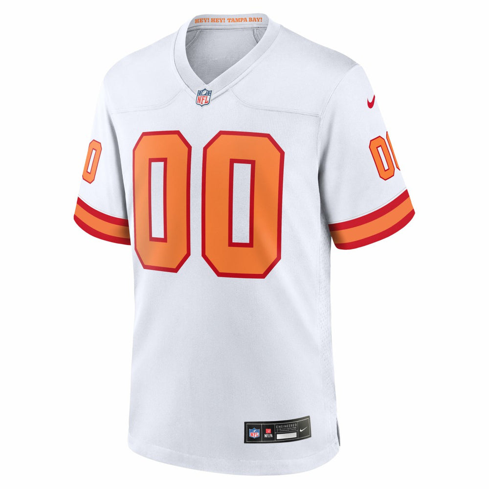 76 Tampa Bay Buccaneers Youth 50th Season Custom Game Jersey - White - Nike