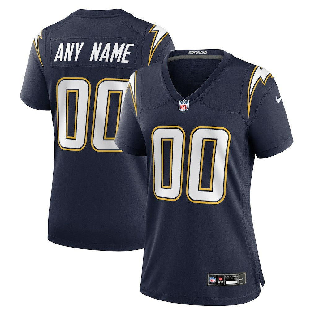 Los Angeles Chargers Women's Alternate Super Chargers Game Custom Jersey - Navy - Nike