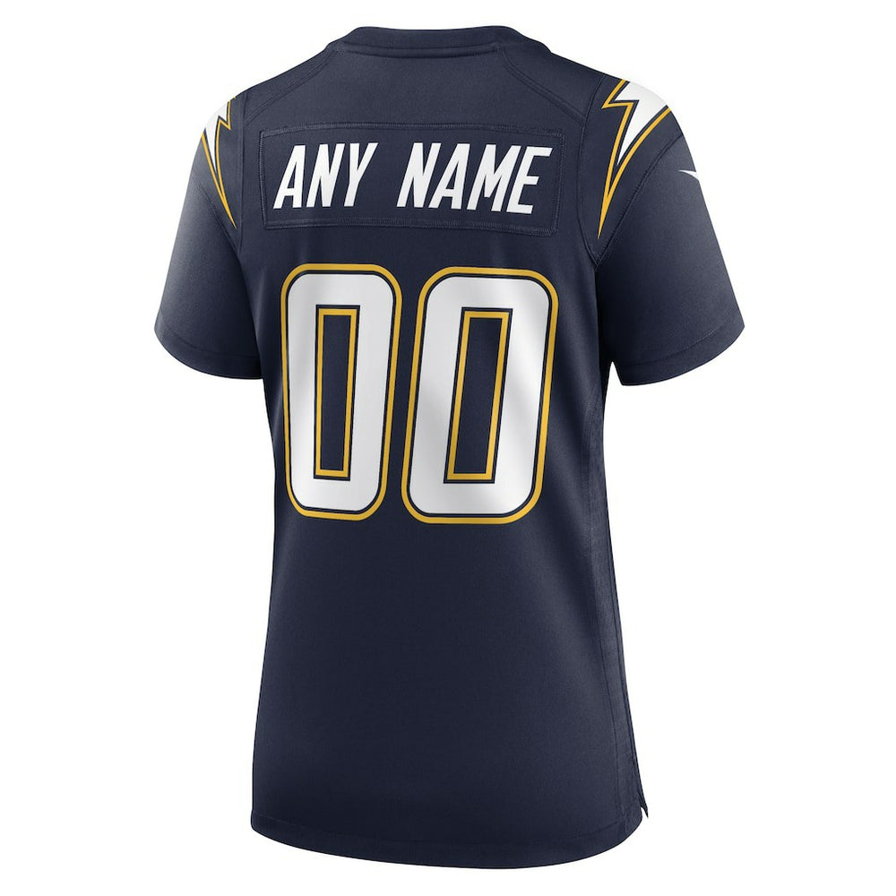 Los Angeles Chargers Women's Alternate Super Chargers Game Custom Jersey - Navy - Nike