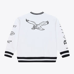 Philadelphia Eagles Arctic Fleece Sweatshirt - White - Mitchell & Ness