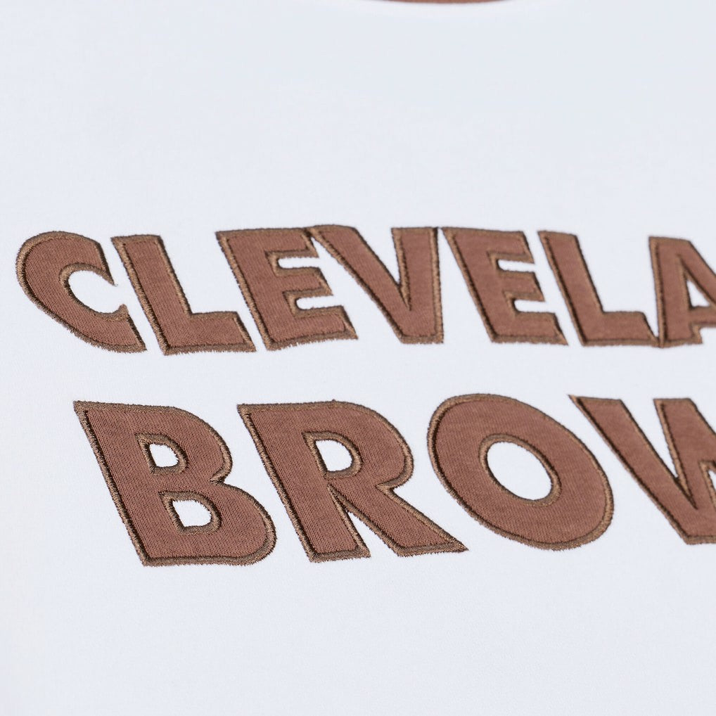 Cleveland Browns Arctic Fleece Sweatshirt - White - Mitchell & Ness