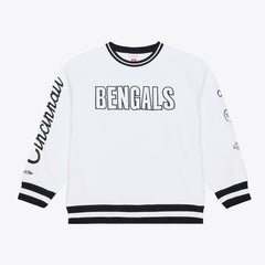 Cincinnati Bengals Arctic Fleece Sweatshirt - White - Mitchell & Ness