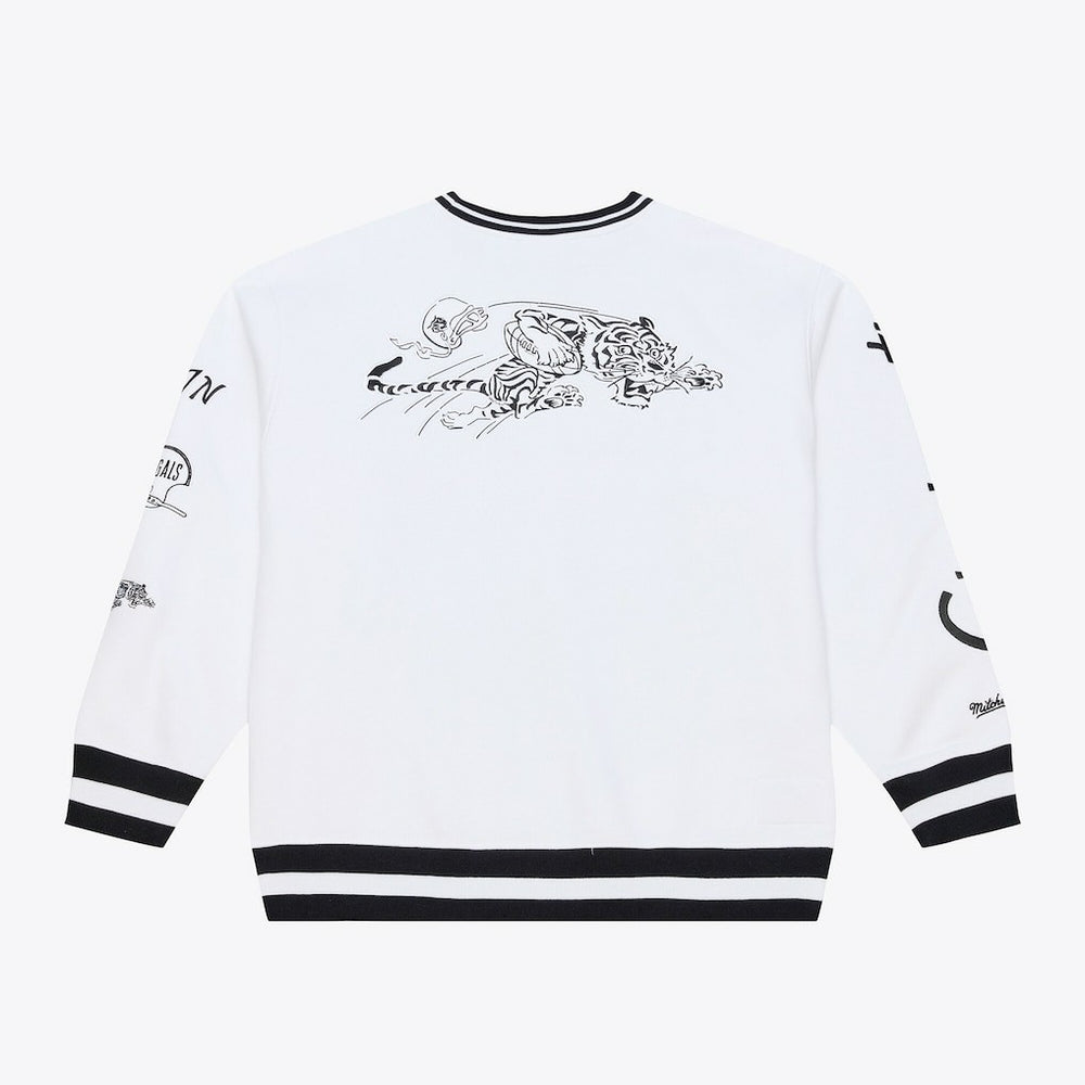 Cincinnati Bengals Arctic Fleece Sweatshirt - White - Mitchell & Ness
