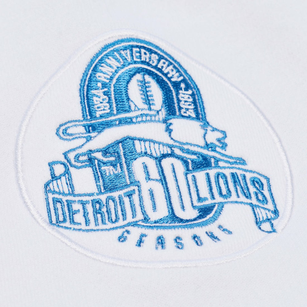 Detroit Lions Arctic Fleece Sweatshirt - White - Mitchell & Ness