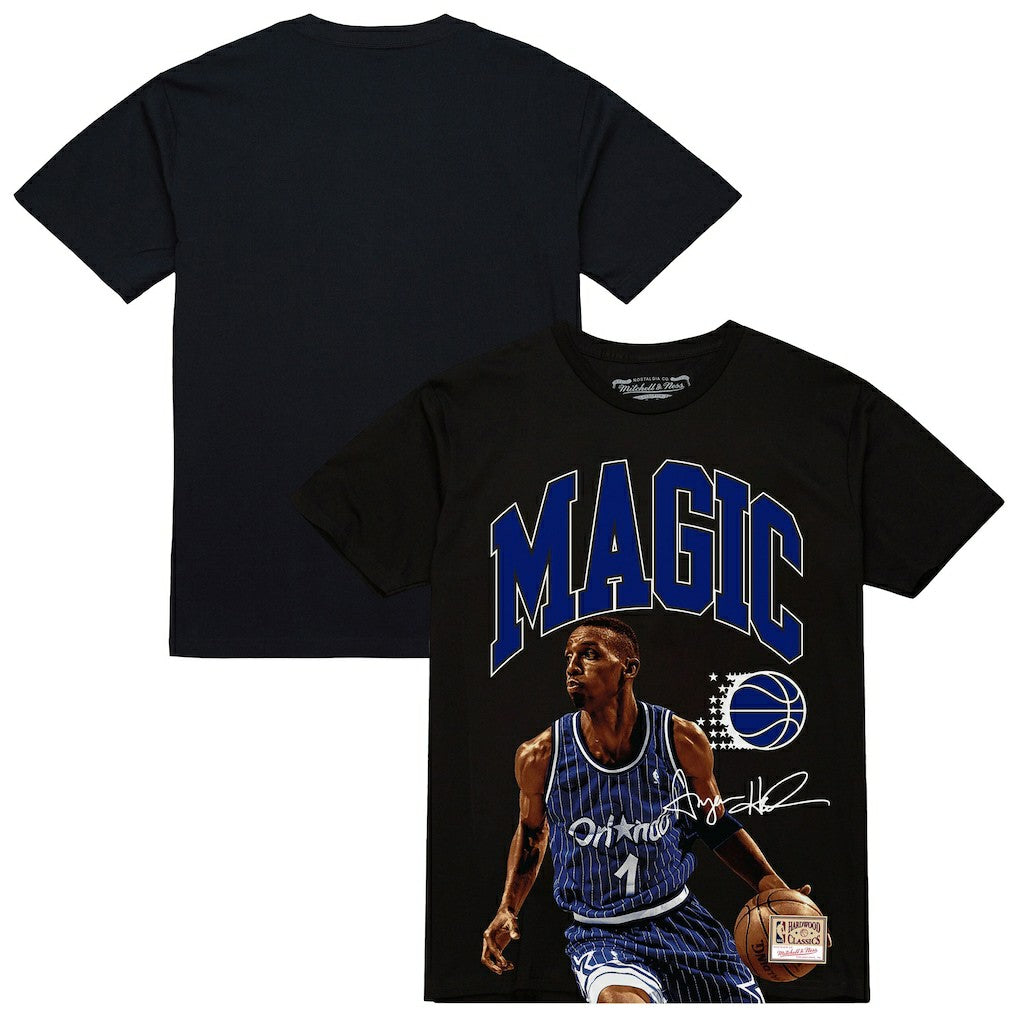 Mitchell & Ness Penny Hardaway Orlando Magic Hardwood Classics Player Arch T-Shirt Black