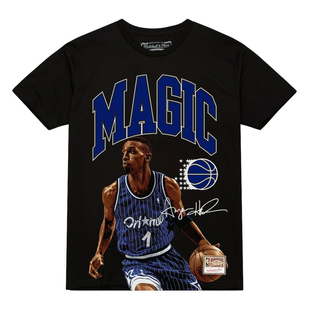 Mitchell & Ness Penny Hardaway Orlando Magic Hardwood Classics Player Arch T-Shirt Black