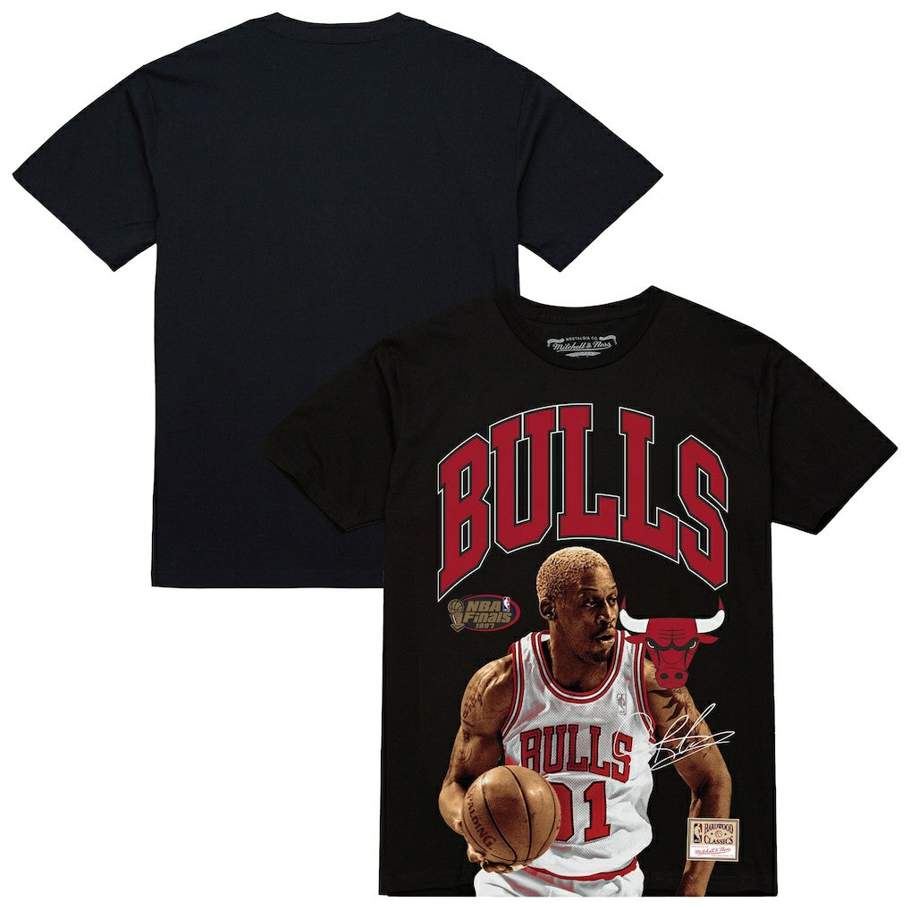 Mitchell & Ness Dennis Rodman Chicago Bulls Hardwood Classics Player Arch T-Shirt Black