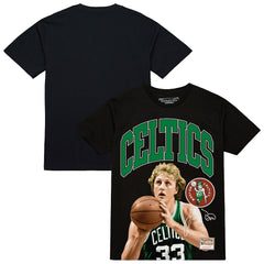 Mitchell & Ness Larry Bird Boston Celtics Hardwood Classics Player Arch T-Shirt Black