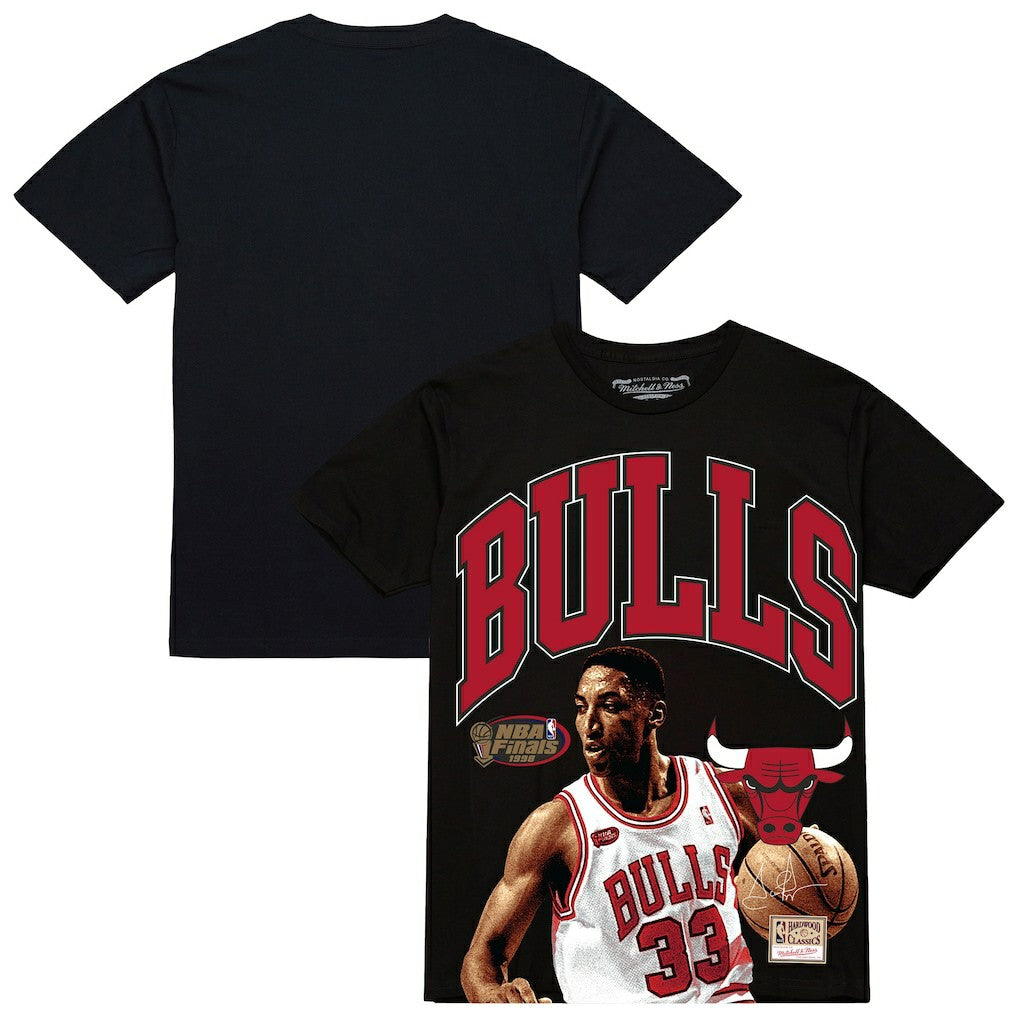 Mitchell & Ness Scottie Pippen Chicago Bulls Hardwood Classics Player Arch T-Shirt Black