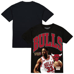 Mitchell & Ness Scottie Pippen Chicago Bulls Hardwood Classics Player Arch T-Shirt Black