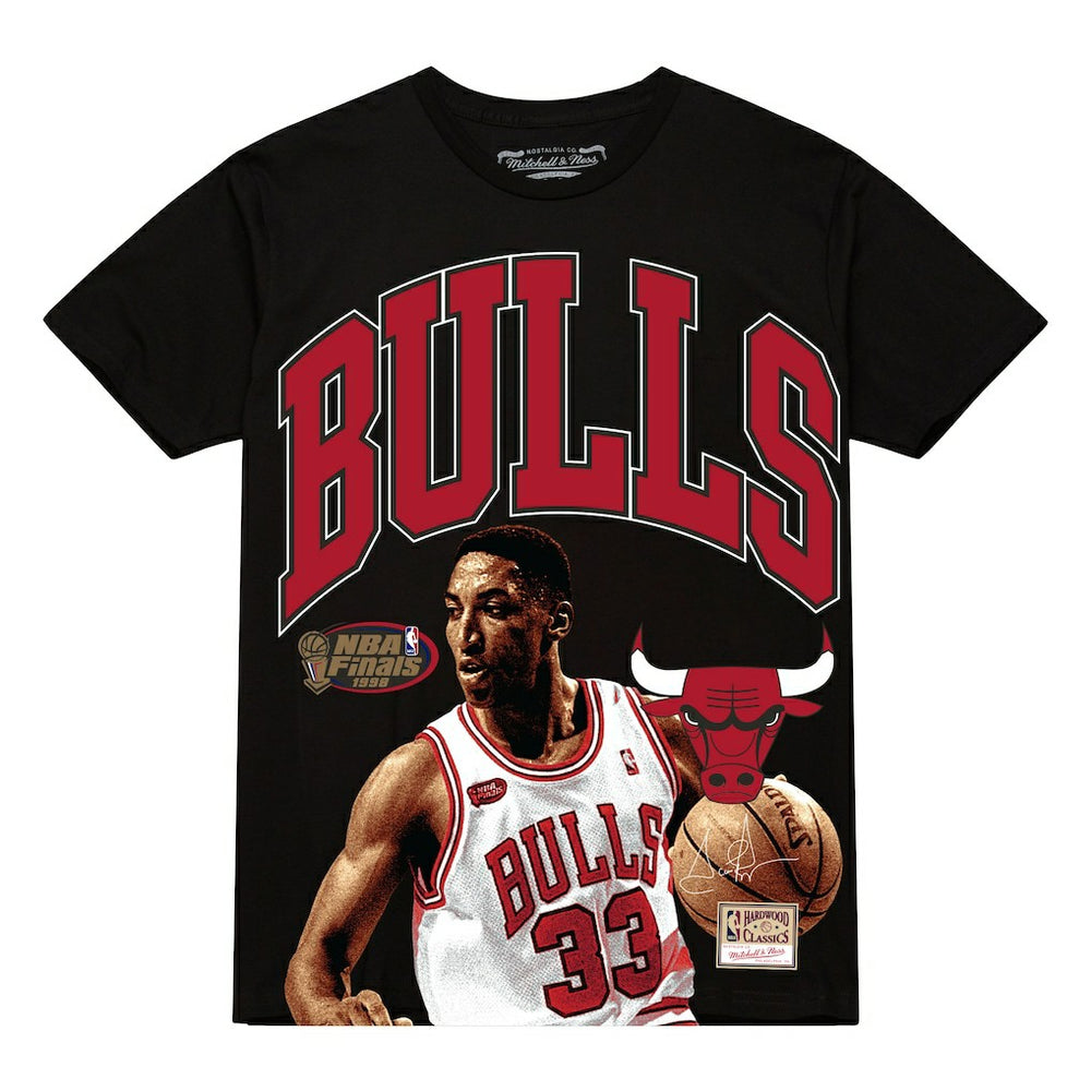 Mitchell & Ness Scottie Pippen Chicago Bulls Hardwood Classics Player Arch T-Shirt Black
