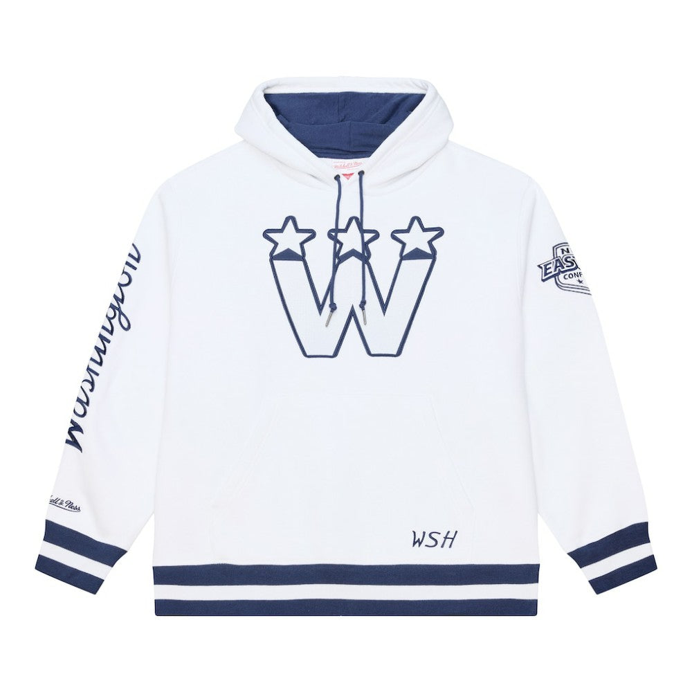 Washington Capitals Mitchell & Ness Arctic Fleece Hoodie - White | NHL Clearance