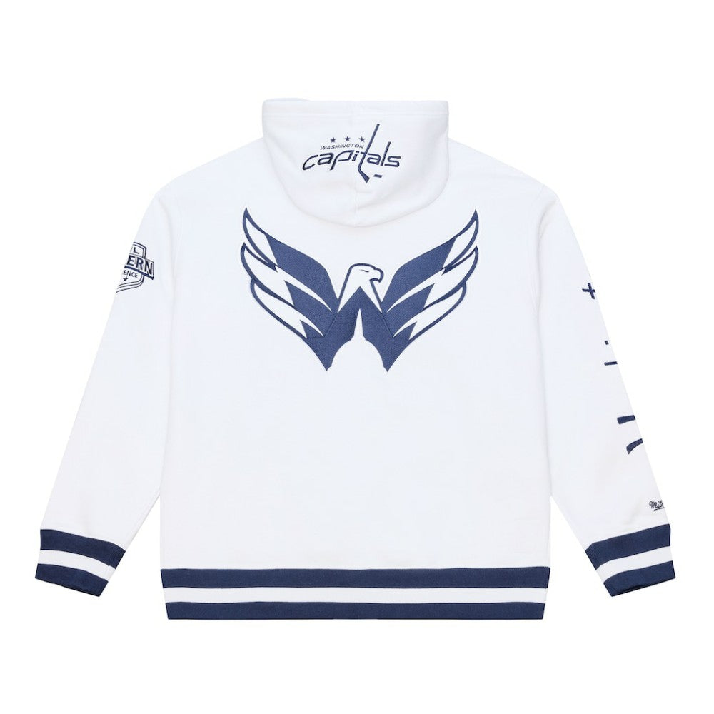 Washington Capitals Mitchell & Ness Arctic Fleece Hoodie - White | NHL Clearance