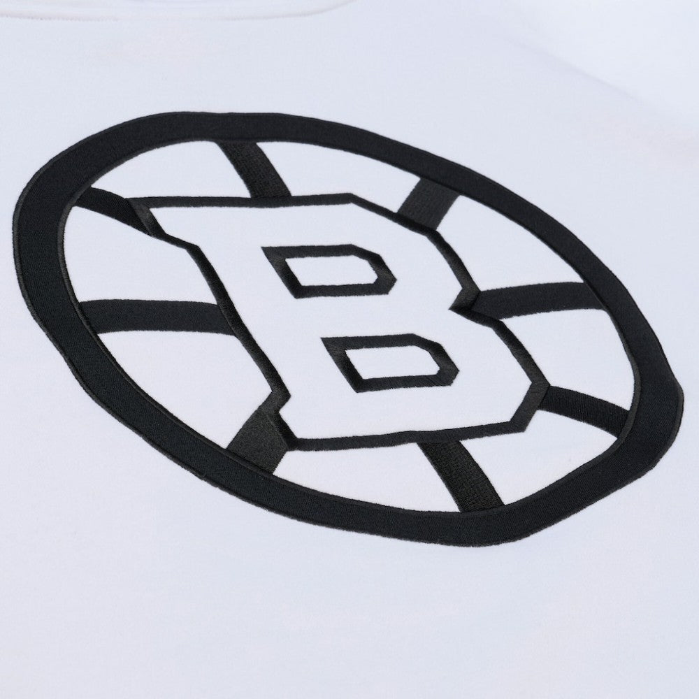 Boston Bruins Mitchell & Ness Arctic Fleece Hoodie - White | NHL Clearance