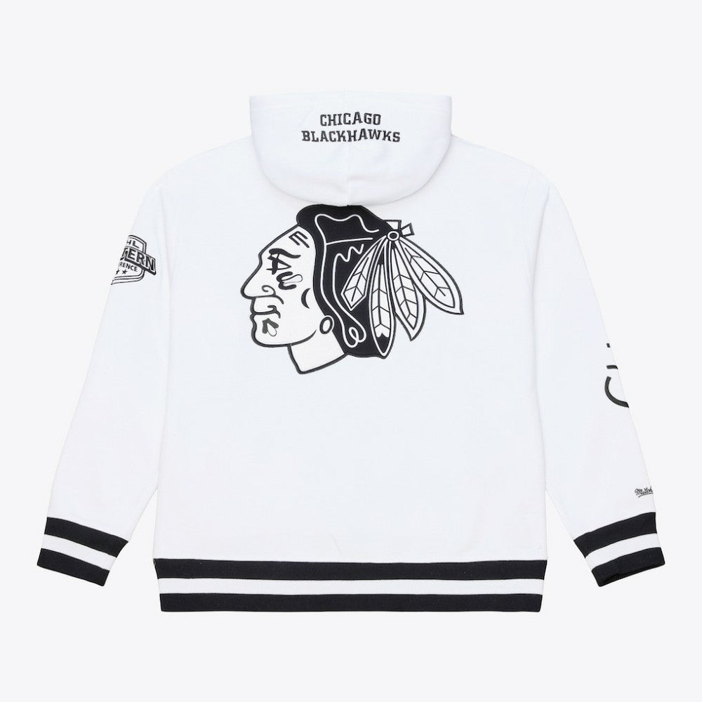 Chicago Blackhawks Mitchell & Ness Arctic Fleece Hoodie - White | NHL Clearance
