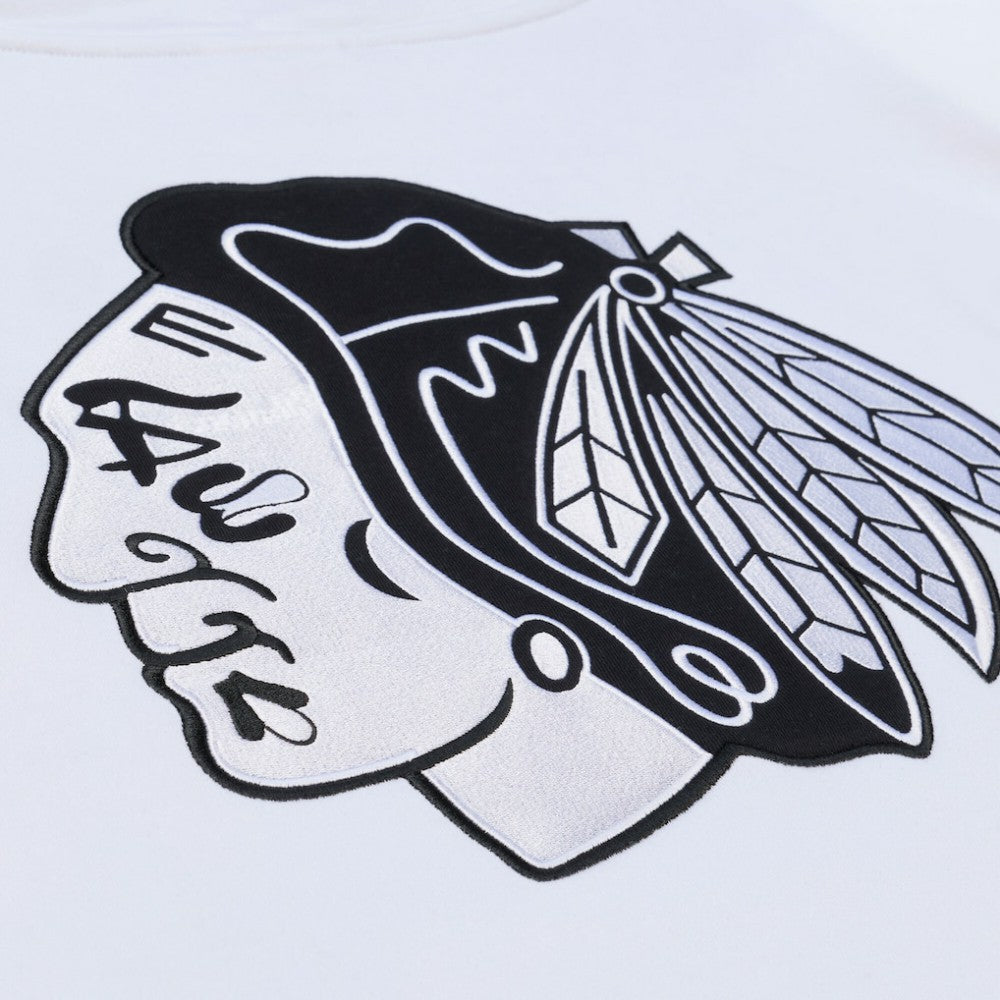 Chicago Blackhawks Mitchell & Ness Arctic Fleece Hoodie - White | NHL Clearance
