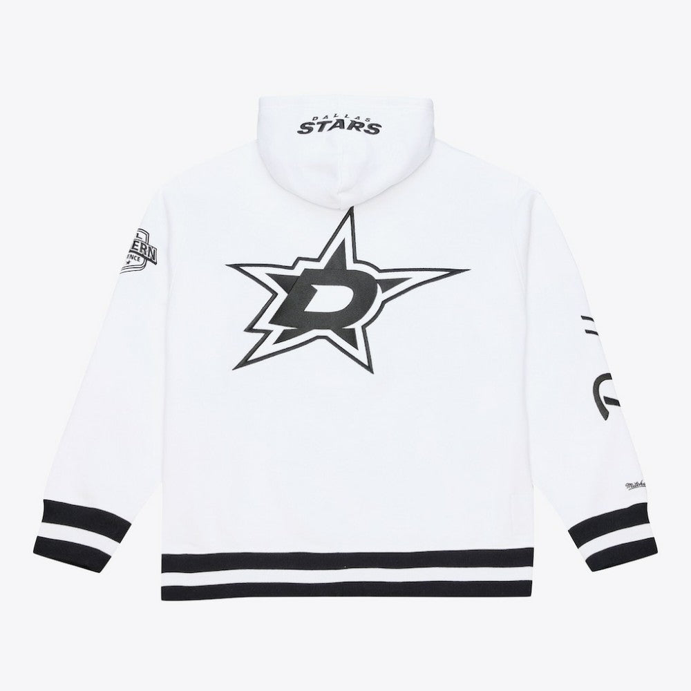 Dallas Stars Mitchell & Ness Arctic Fleece Hoodie - White | NHL Lifestyle