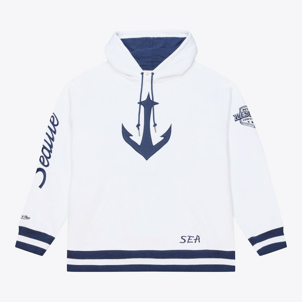 Seattle Kraken Mitchell & Ness Arctic Fleece Hoodie - White | NHL discount