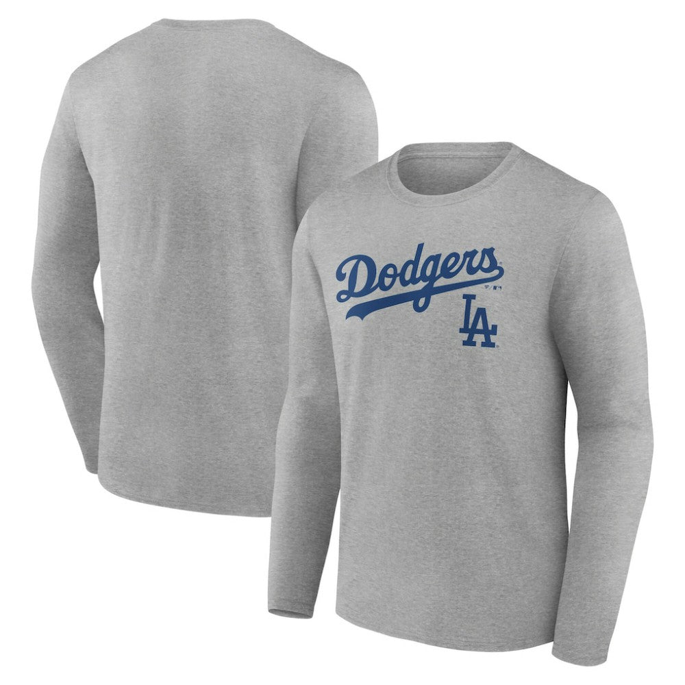 Los Angeles Dodgers Team Lockup Long Sleeve T-Shirt Discount