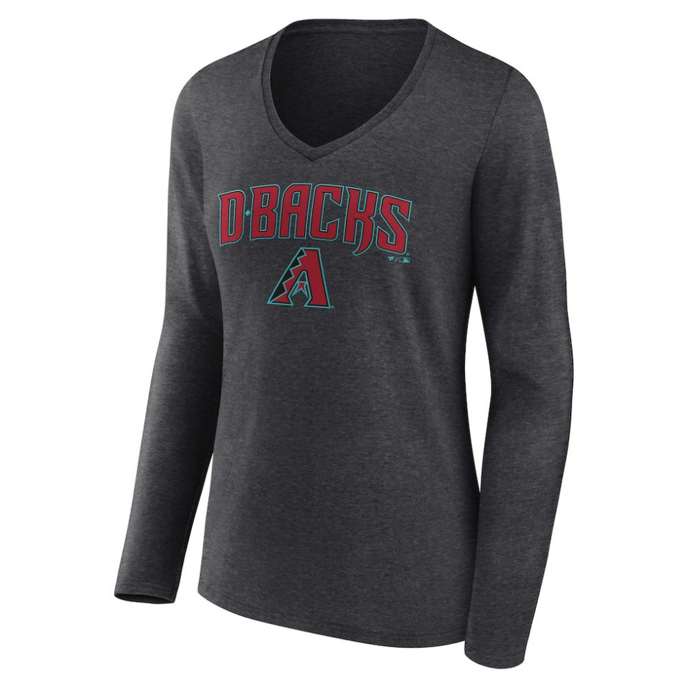 Arizona Diamondbacks Women's Team Lockup Long Sleeve V-Neck T-Shirt Online