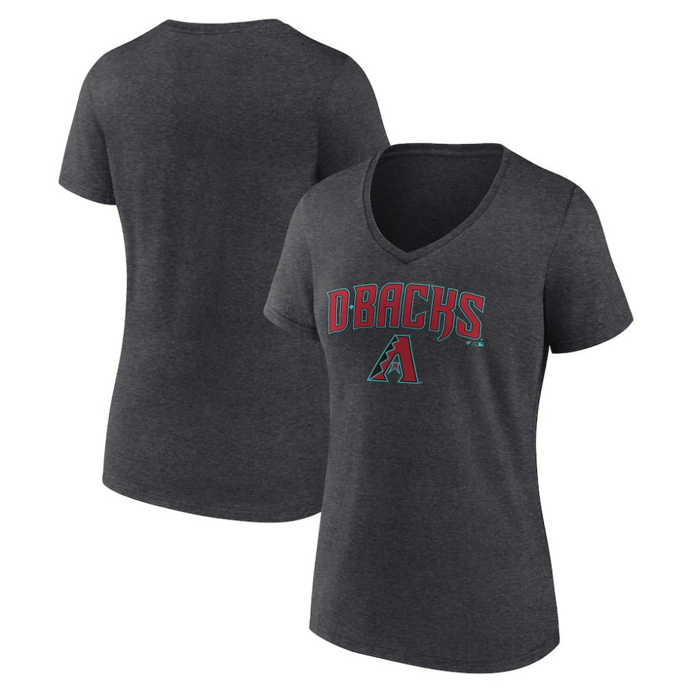 Arizona Diamondbacks Women's Team Lockup V-Neck T-Shirt Sale