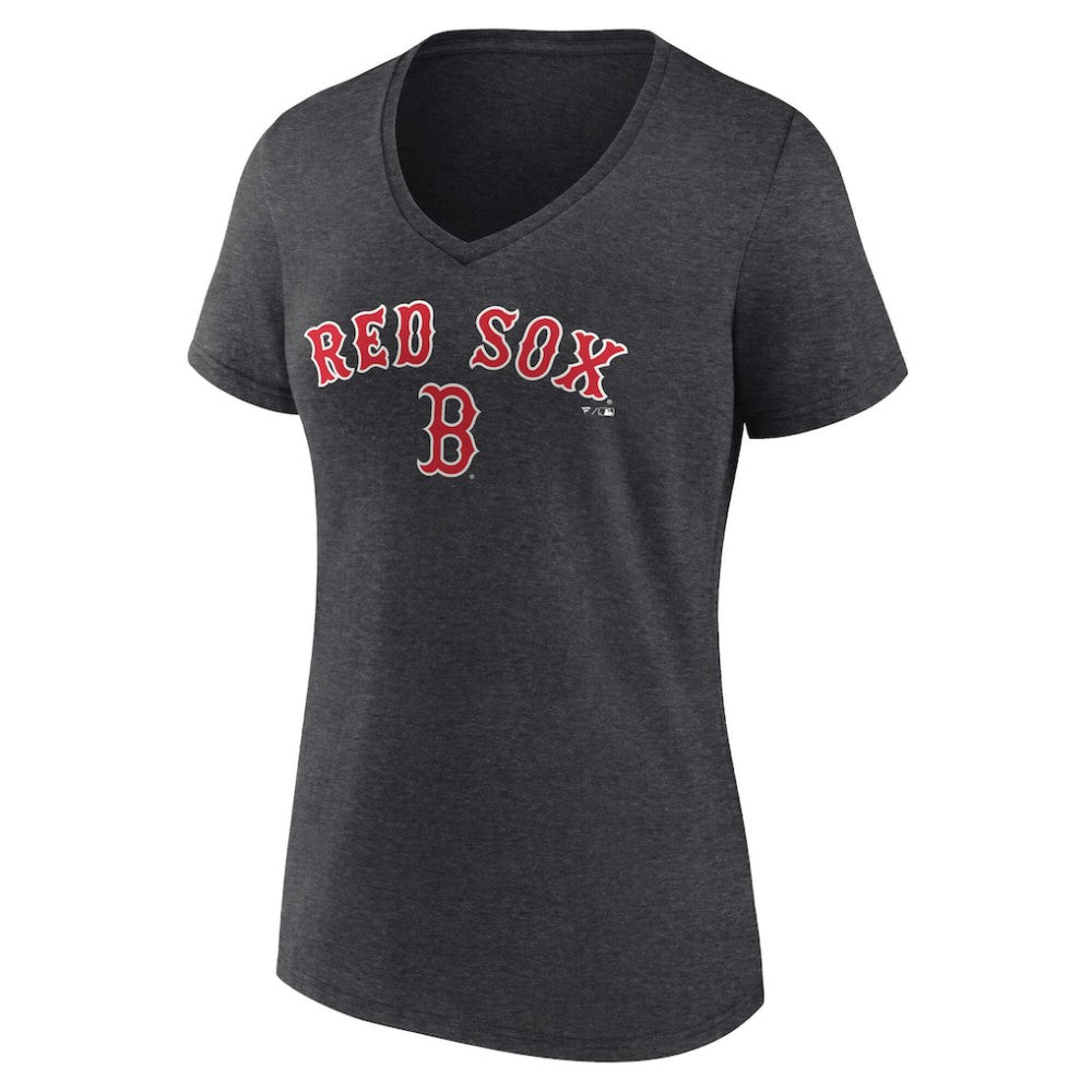 Boston Red Sox Women's Team Lockup V-Neck T-Shirt Discount