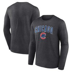 Chicago Cubs Team Lockup Long Sleeve T-Shirt Near Me
