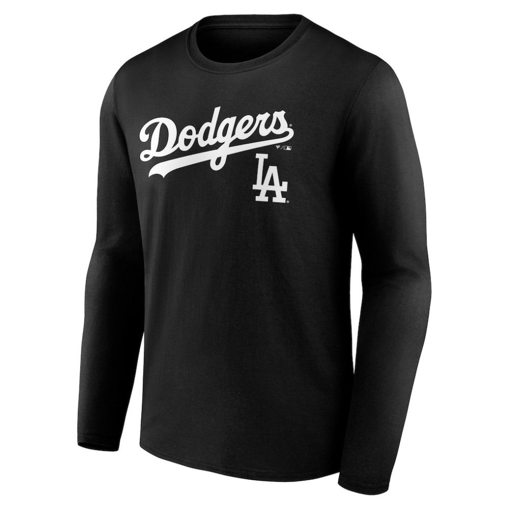 Los Angeles Dodgers Team Lockup Long Sleeve T-Shirt Discount