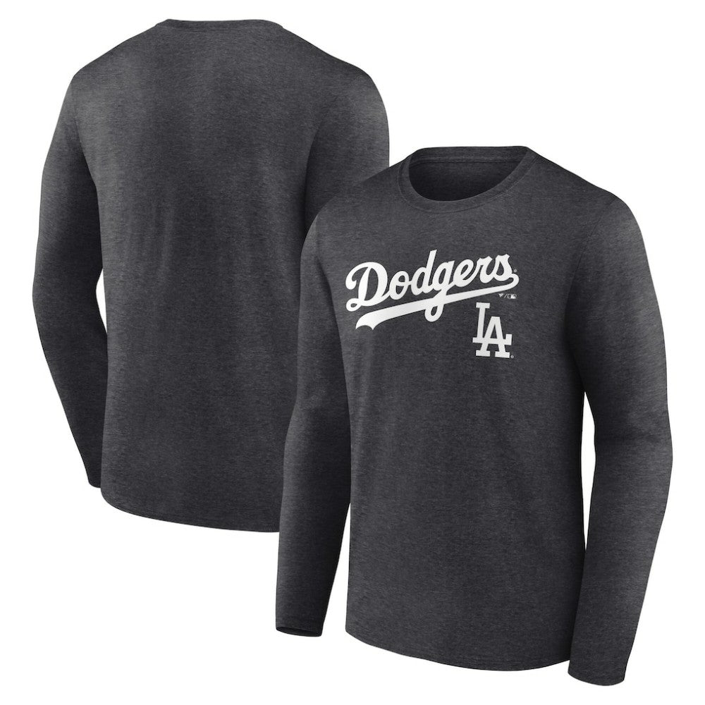 Los Angeles Dodgers Team Lockup Long Sleeve T-Shirt Discount