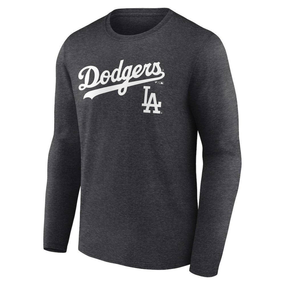 Los Angeles Dodgers Team Lockup Long Sleeve T-Shirt Discount