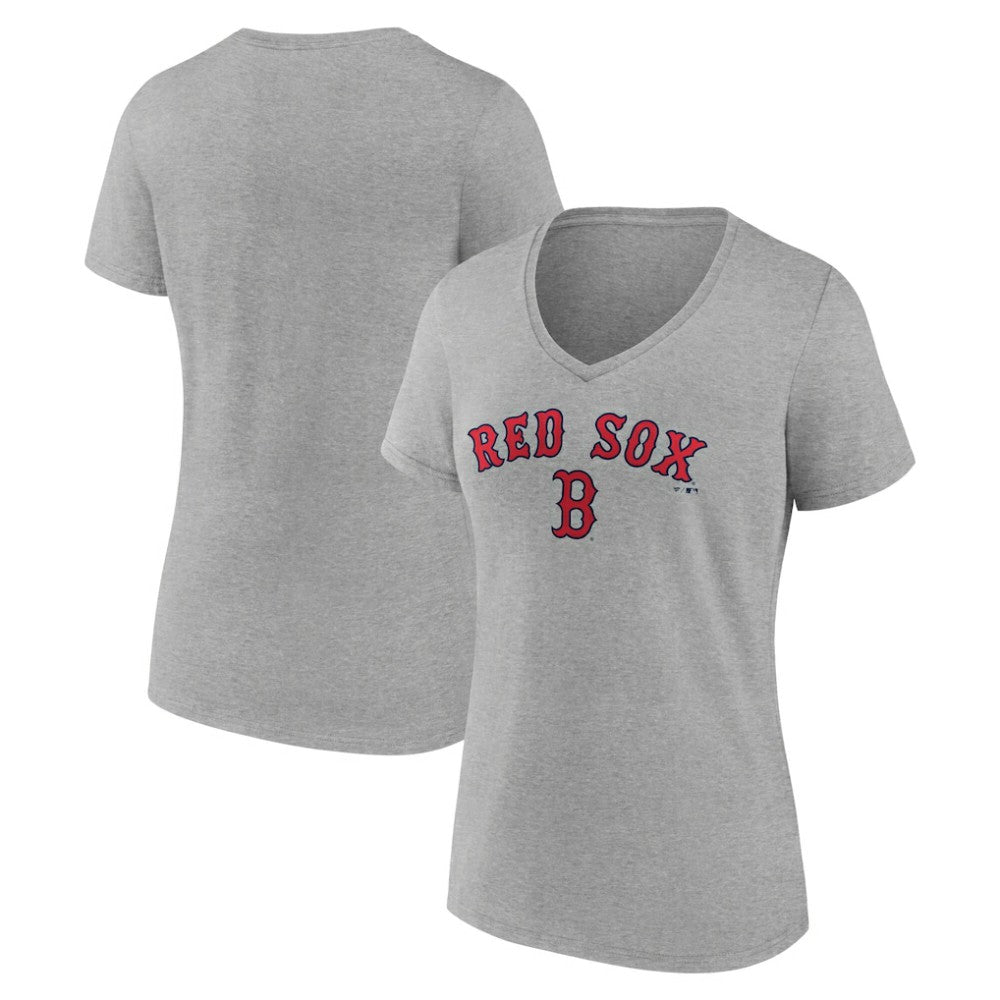 Boston Red Sox Women's Team Lockup V-Neck T-Shirt Online