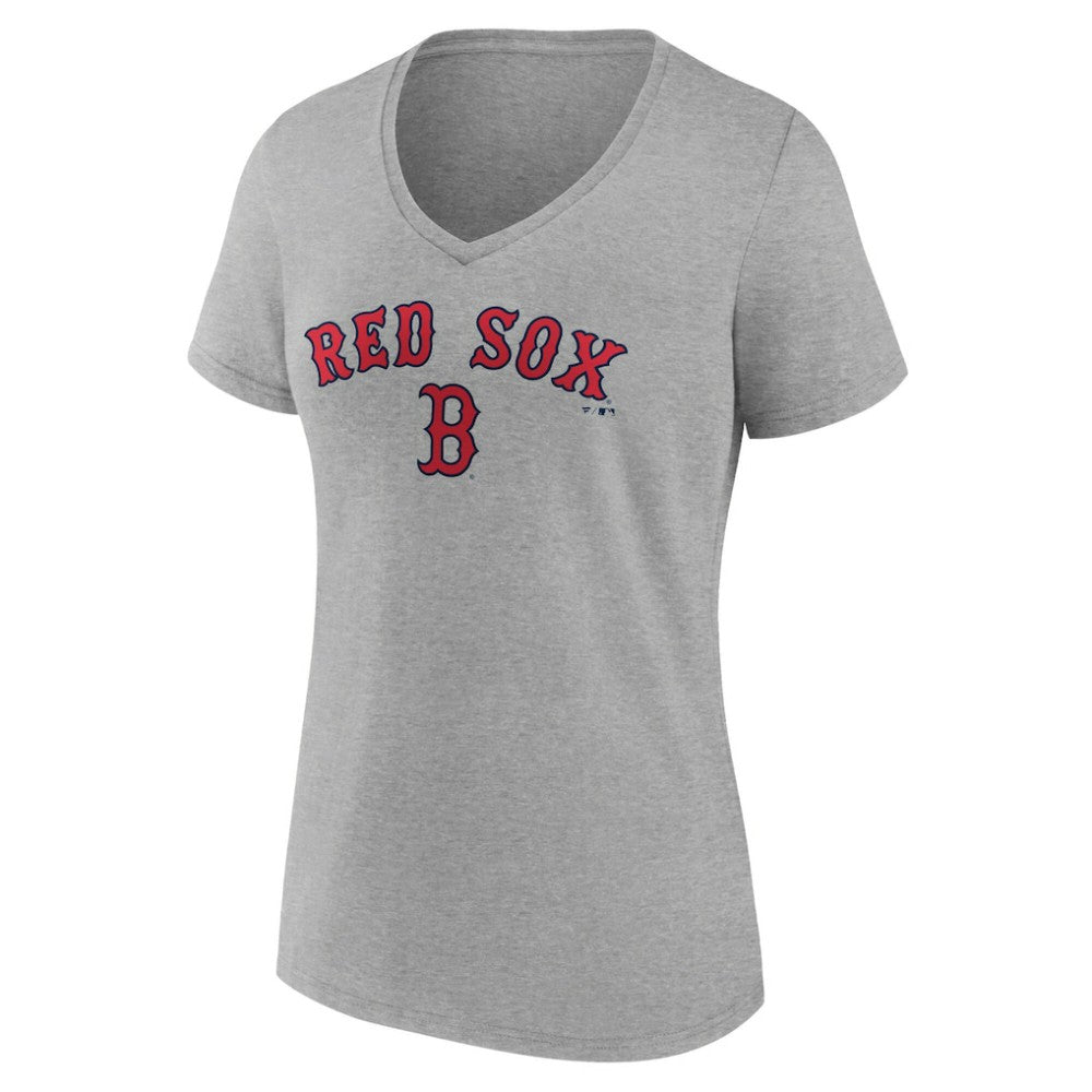 Boston Red Sox Women's Team Lockup V-Neck T-Shirt Online
