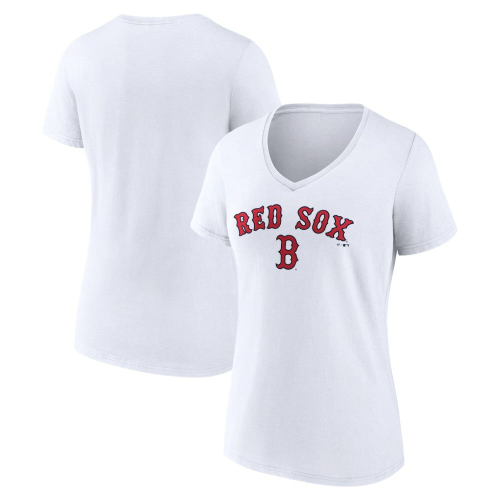 Boston Red Sox Women's Team Lockup V-Neck T-Shirt for sale