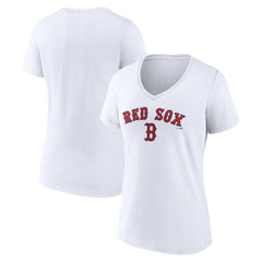 Boston Red Sox Women's Team Lockup V-Neck T-Shirt for sale