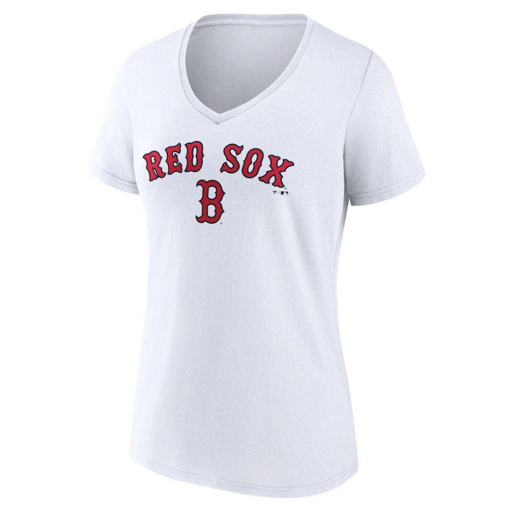 Boston Red Sox Women's Team Lockup V-Neck T-Shirt for sale