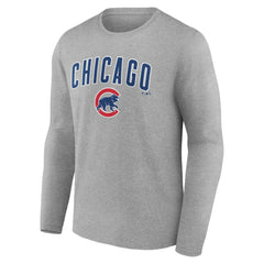 Chicago Cubs Team Lockup Long Sleeve T-Shirt Outlet