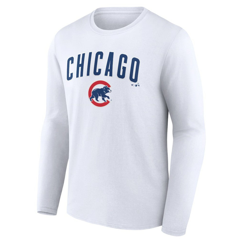 Chicago Cubs Team Lockup Long Sleeve T-Shirt Online