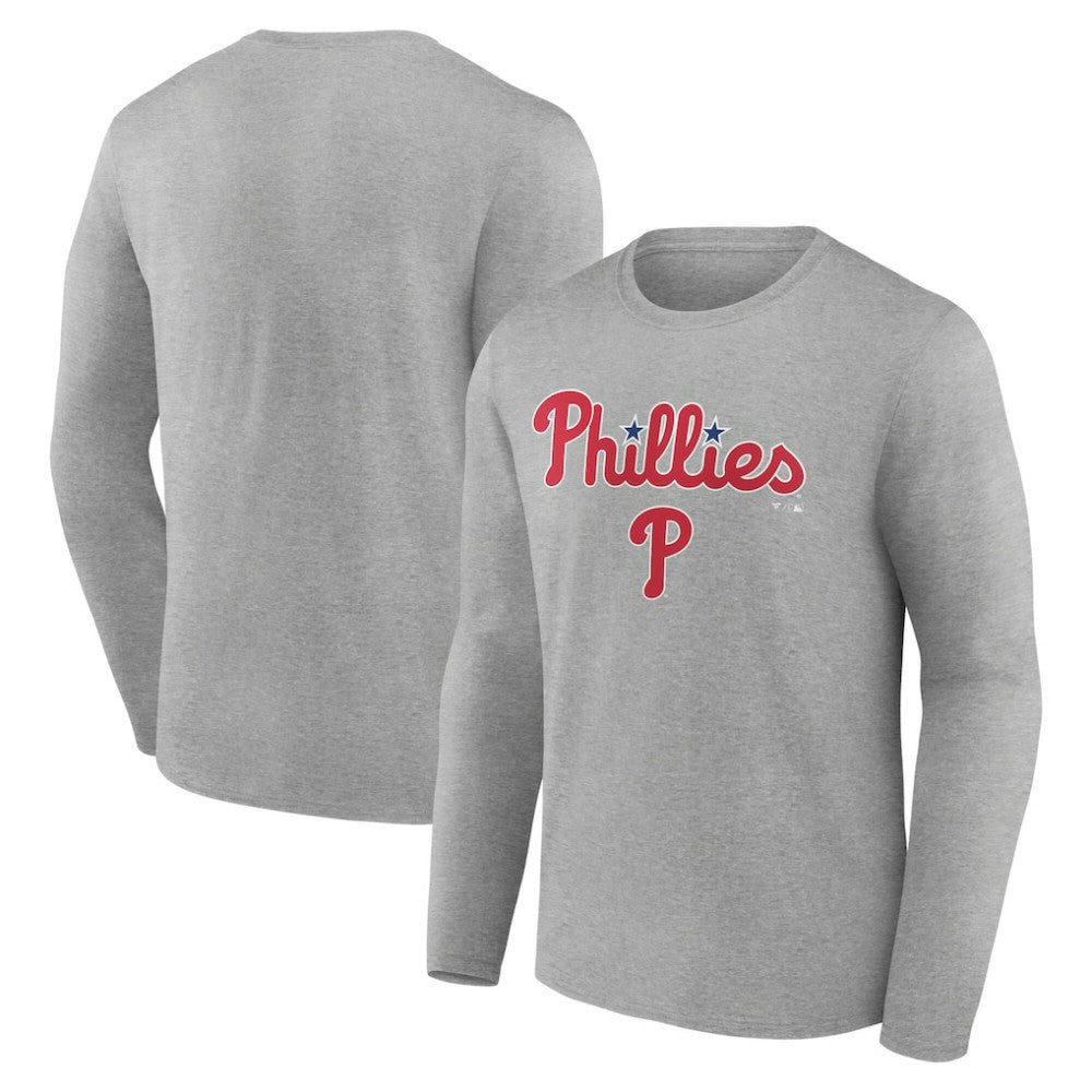 Philadelphia Phillies Team Lockup Long Sleeve T-Shirt Online