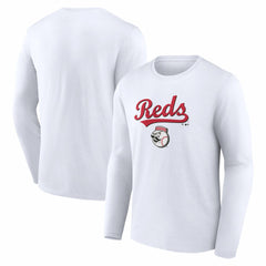 Cincinnati Reds Team Lockup Long Sleeve T-Shirt Sale