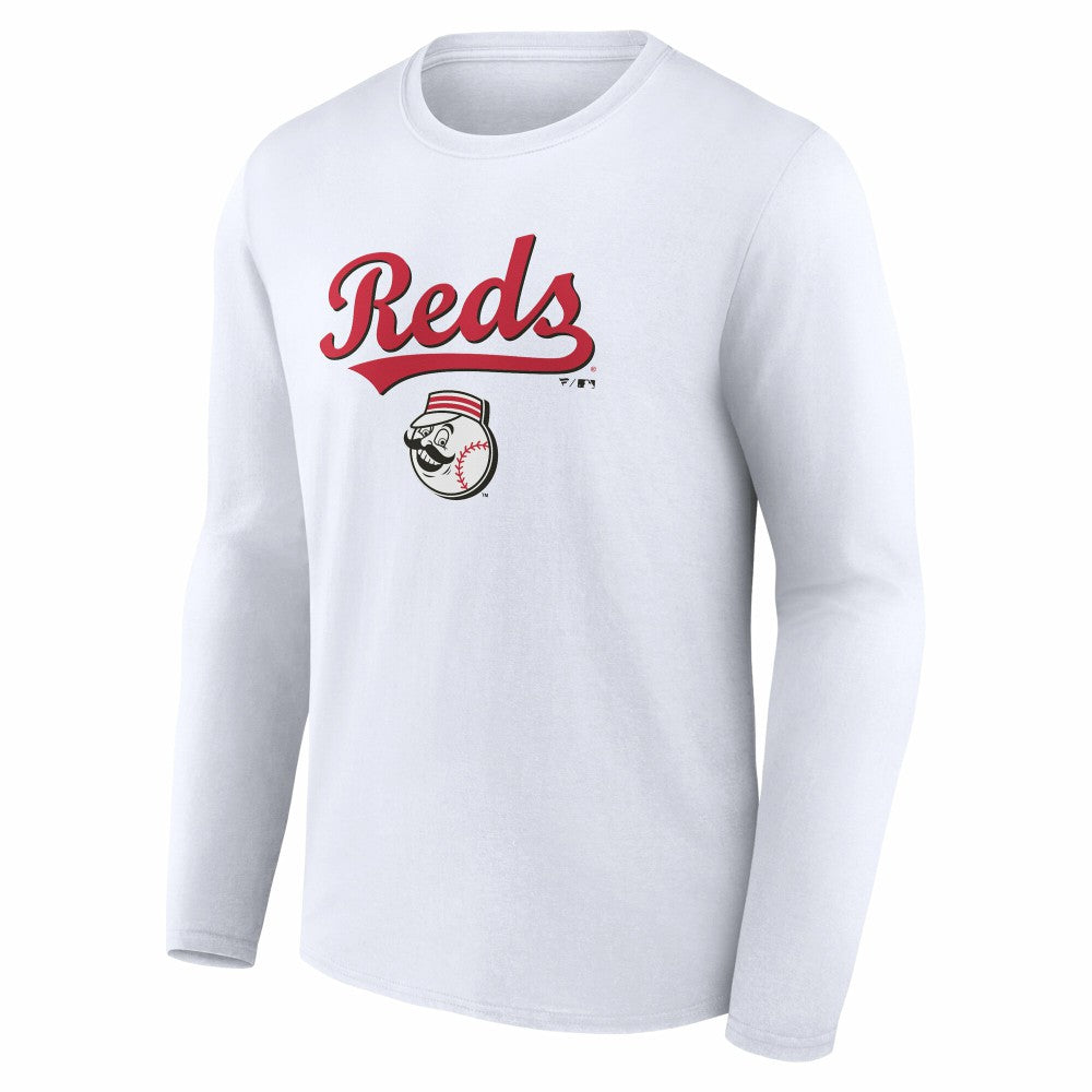 Cincinnati Reds Team Lockup Long Sleeve T-Shirt Sale