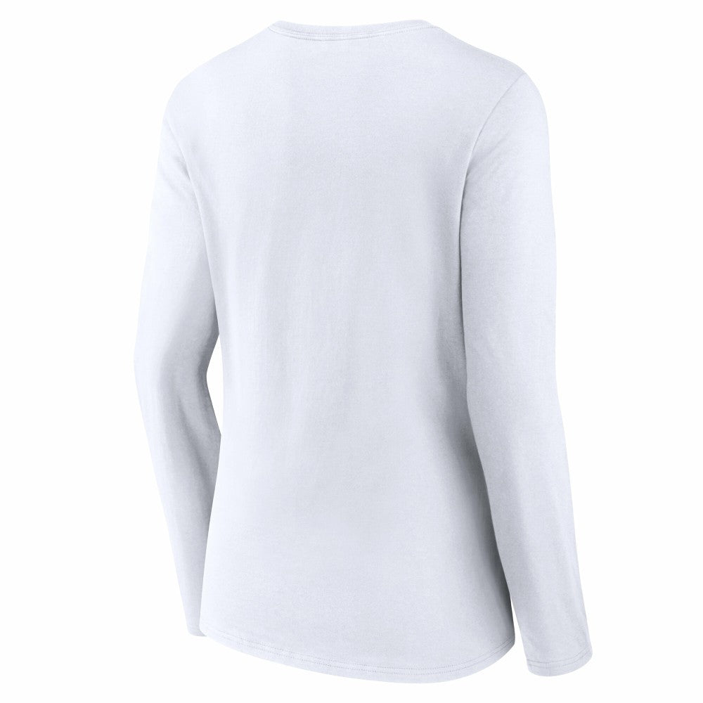 Cincinnati Reds Women's Team Lockup Long Sleeve V-Neck T-Shirt Sale